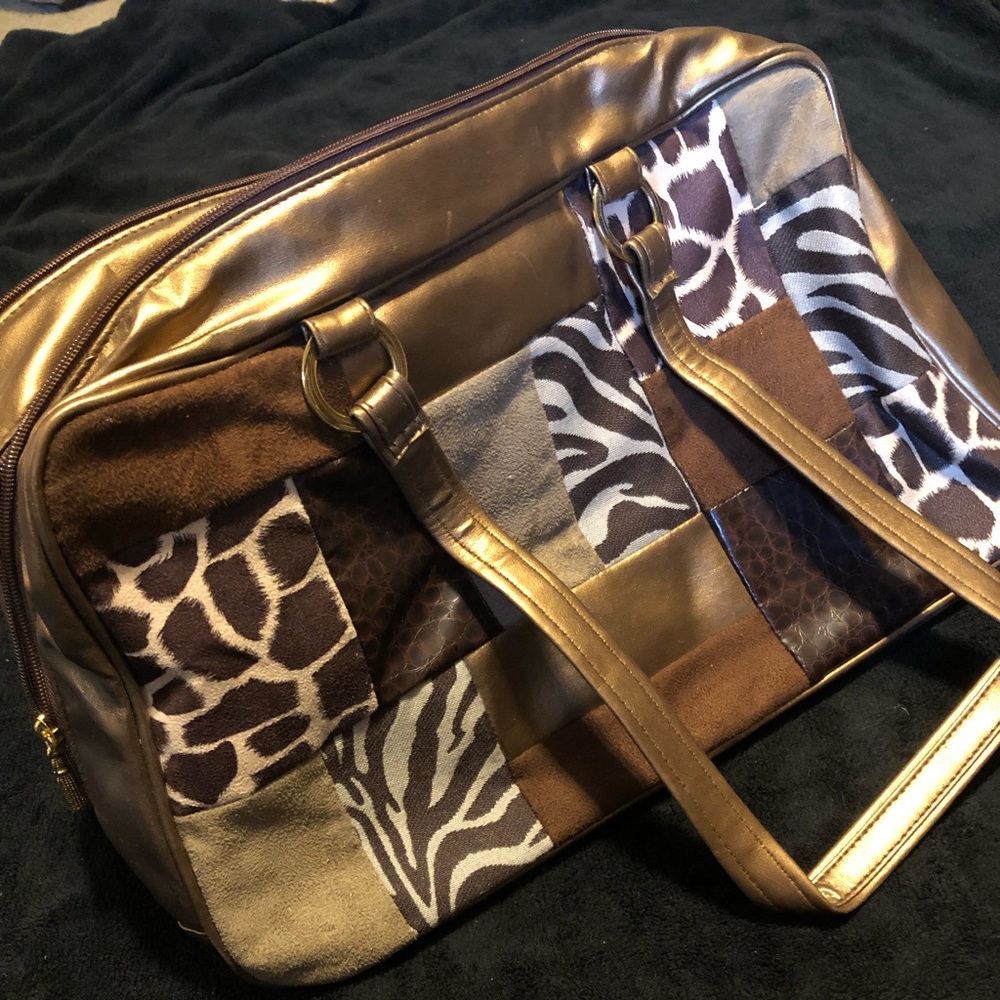 5/$20 Animal print multiple pocket bag/purse